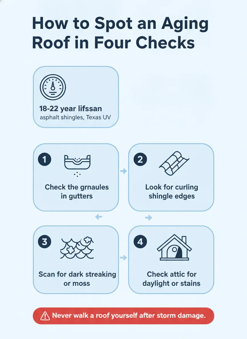 How to Spot an Aging Roof in Four Checks