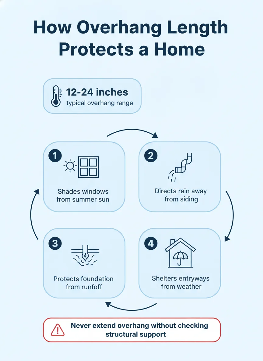 How Overhang Length Protects a Home