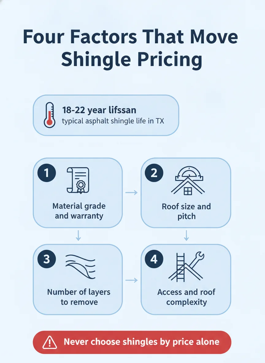 Four Factors That Move Shingle Pricing