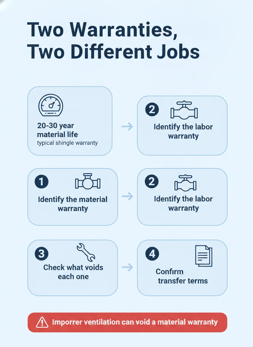 Two Warranties, Two Different Jobs
