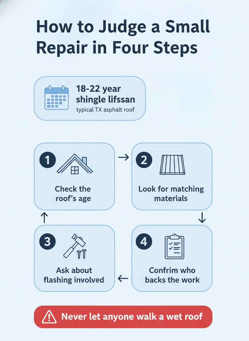 How to Judge a Small Roof Repair in Four Steps