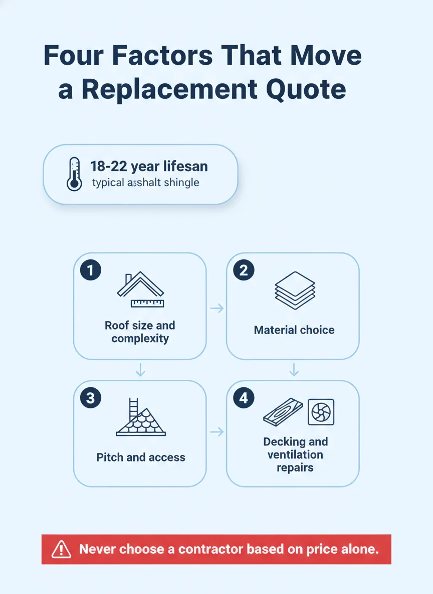 Four Factors That Move a Replacement Quote
