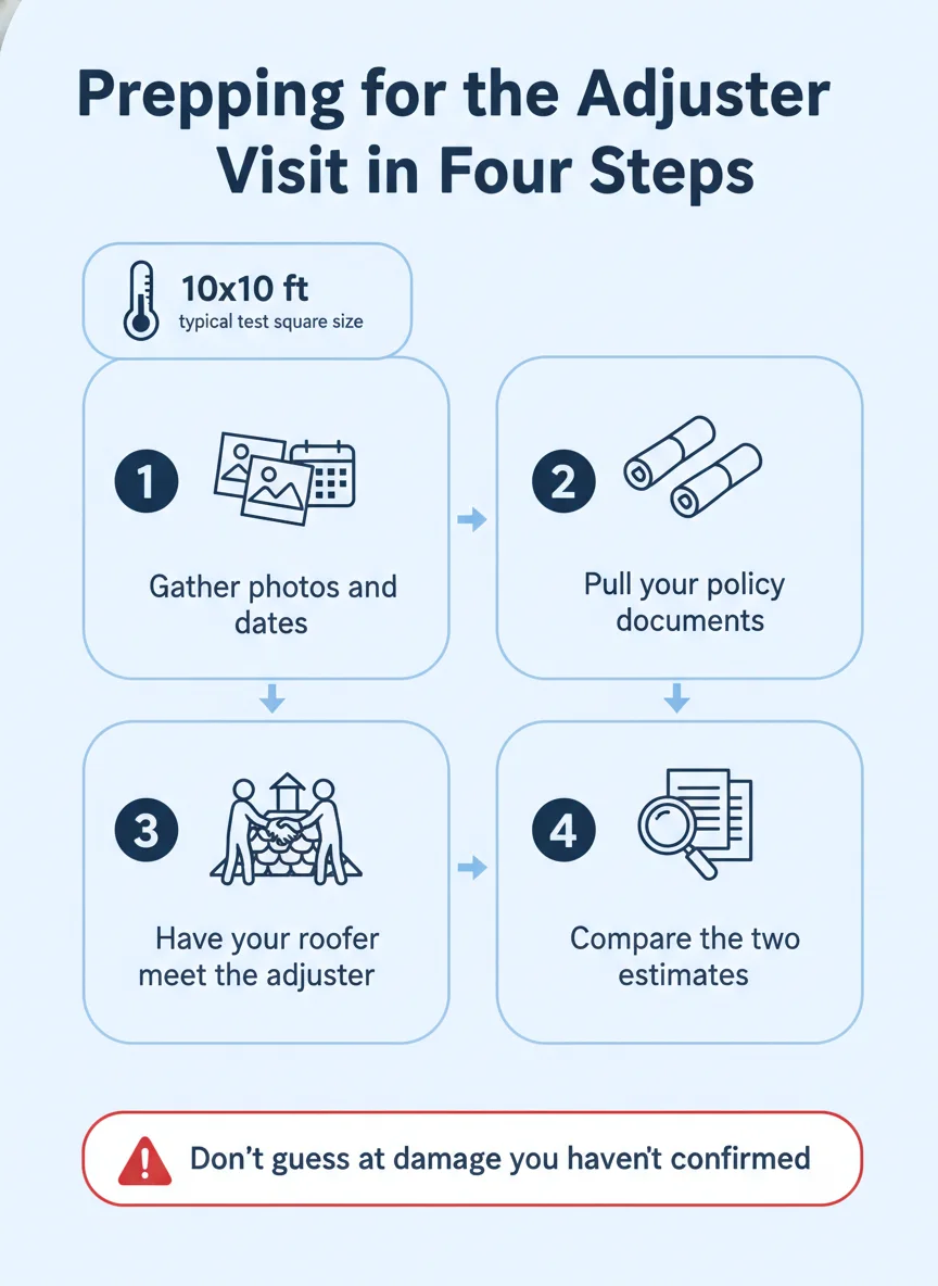 Prepping for the Adjuster Visit in Four Steps