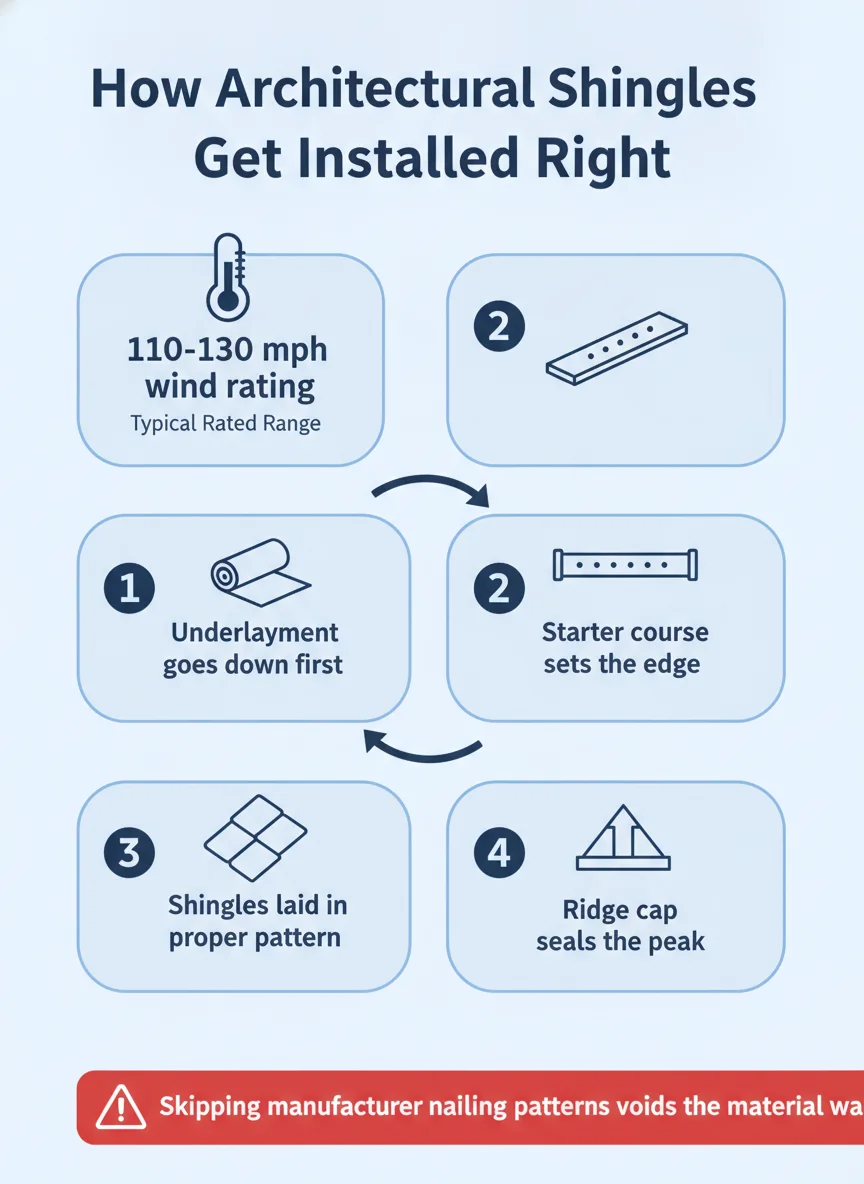 How Architectural Shingles Get Installed Right