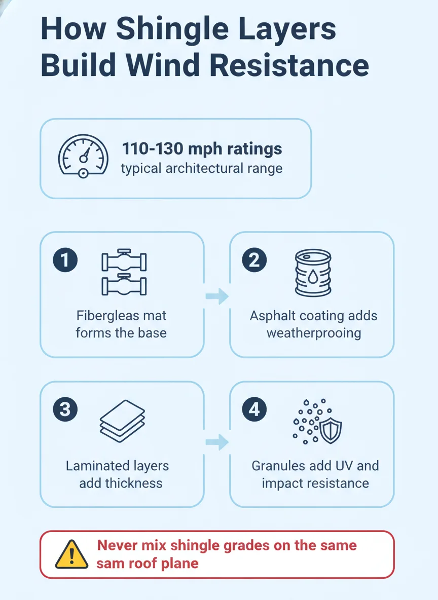 How Shingle Layers Build Wind Resistance