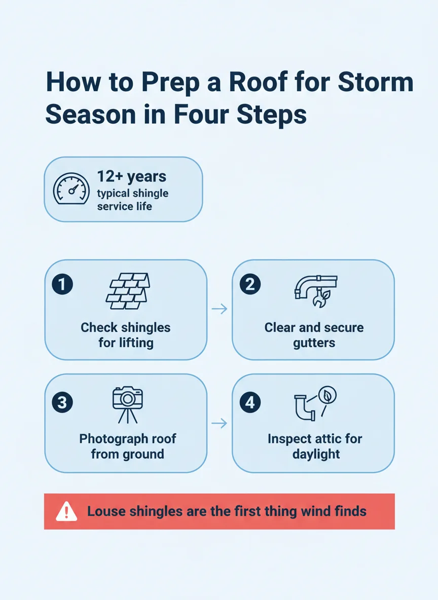 How to Prep a Roof for Storm Season in Four Steps