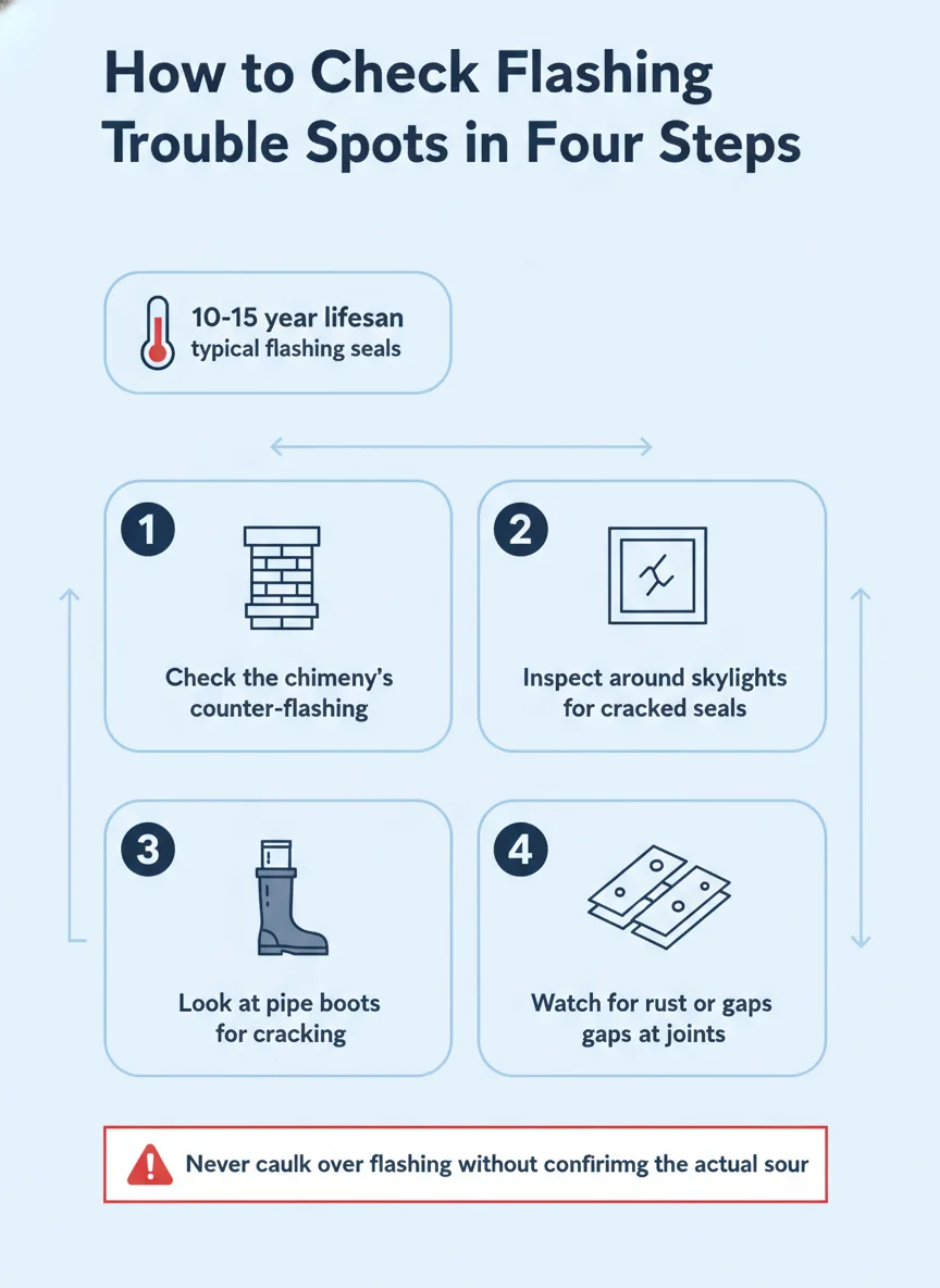 How to Check Flashing Trouble Spots in Four Steps