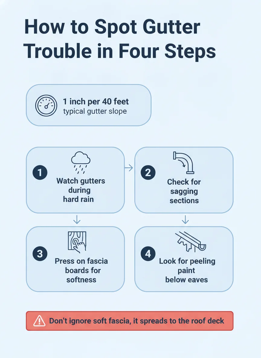 How to Spot Gutter Trouble in Four Steps