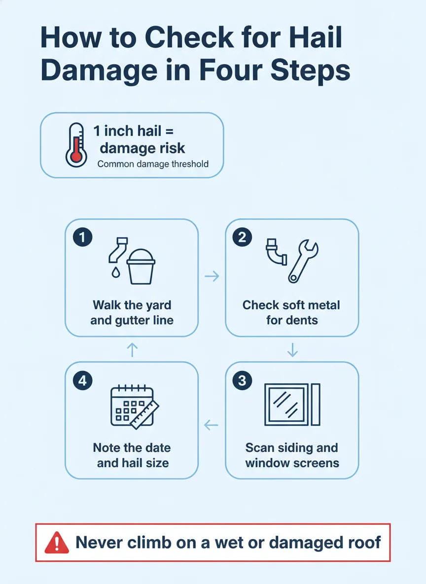How to Check for Hail Damage in Four Steps