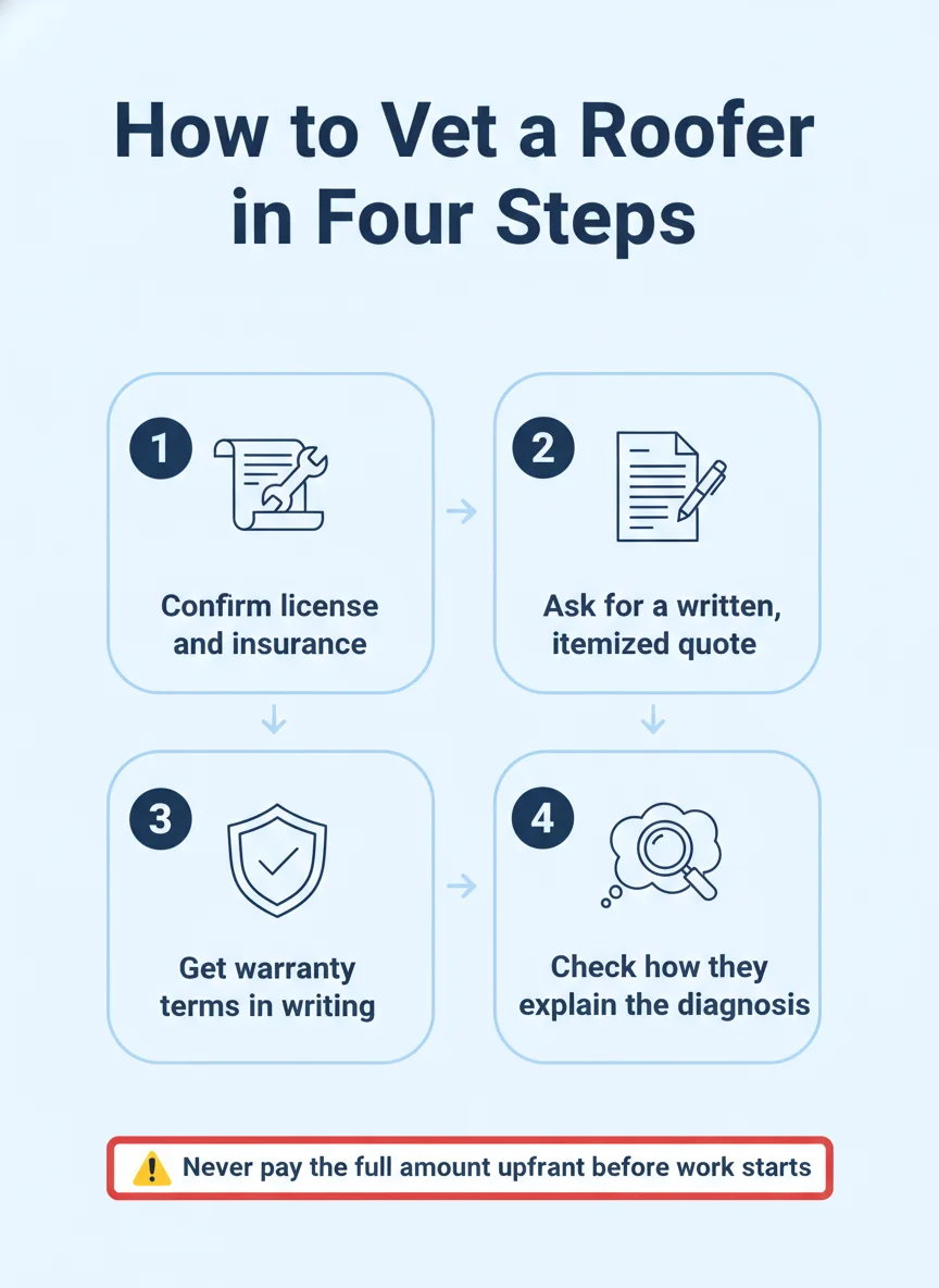 How to Vet a Roofer in Four Steps