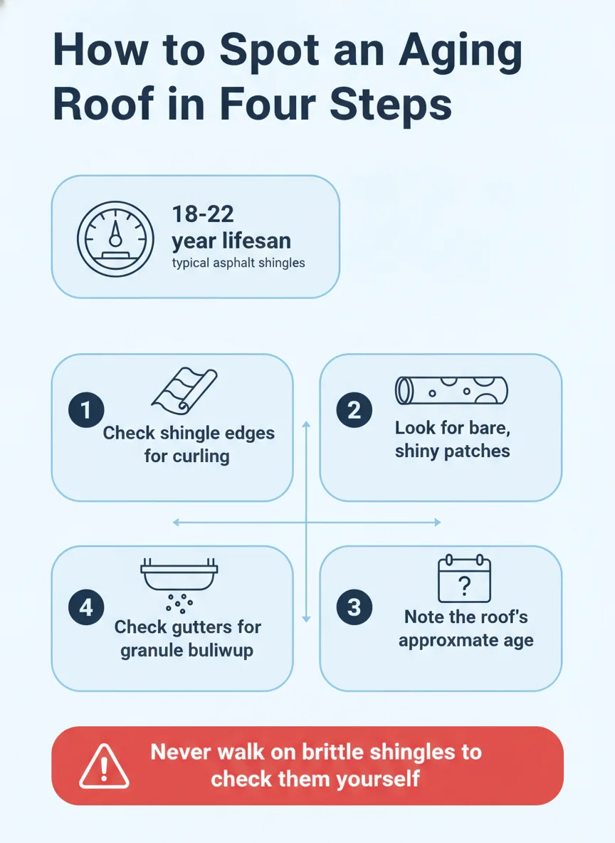 How to Spot an Aging Roof in Four Steps