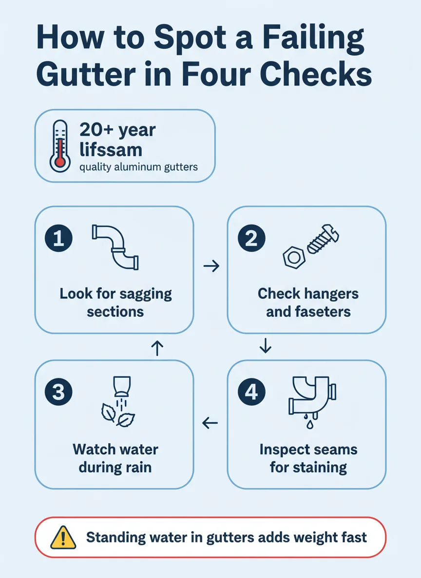 How to Spot a Failing Gutter in Four Checks