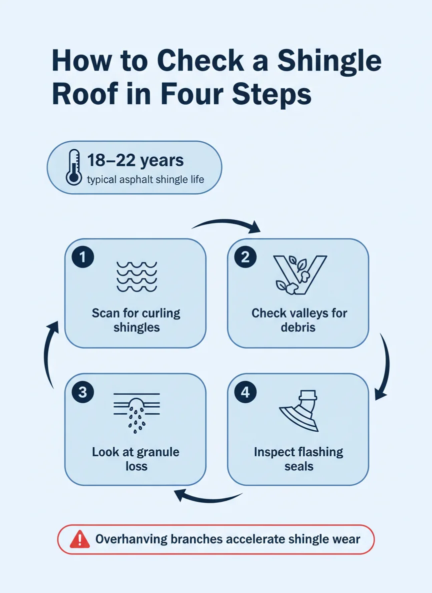 How to Check a Shingle Roof in Four Steps