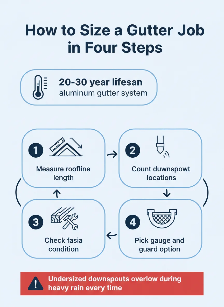 How to Size a Gutter Job in Four Steps