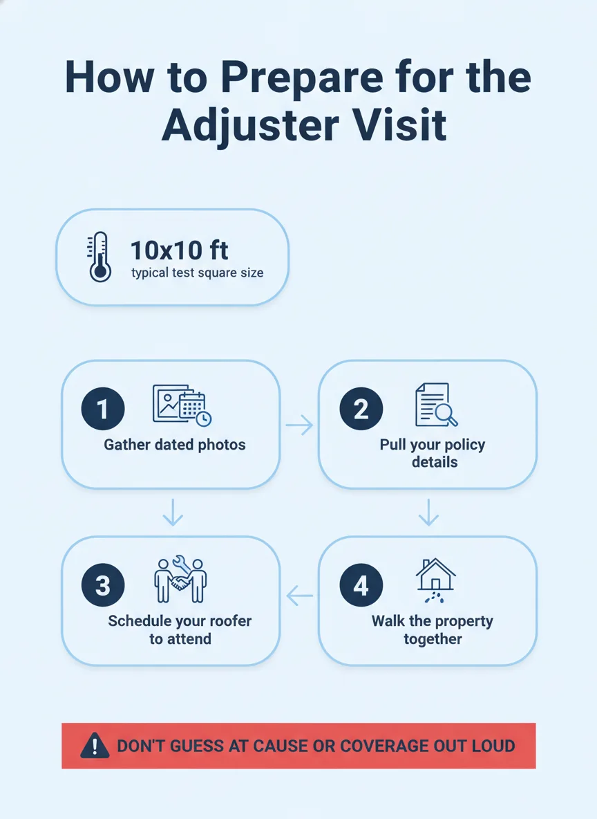How to Prepare for the Adjuster Visit