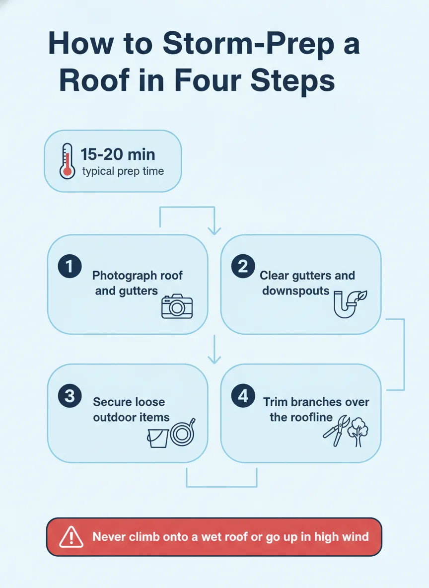 How to Storm-Prep a Roof in Four Steps