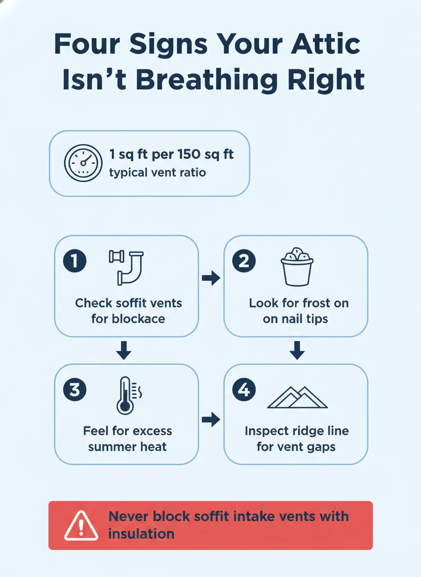 Four Signs Your Attic Isn't Breathing Right