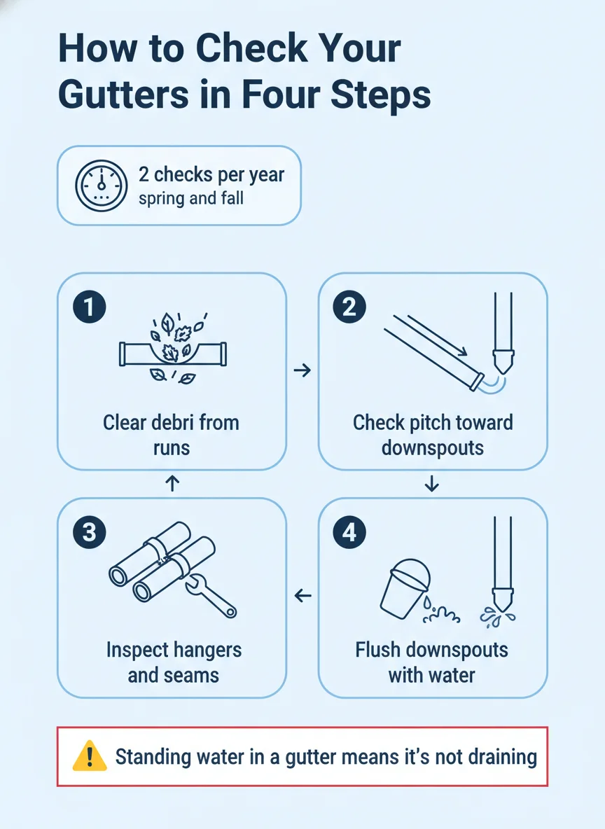 How to Check Your Gutters in Four Steps