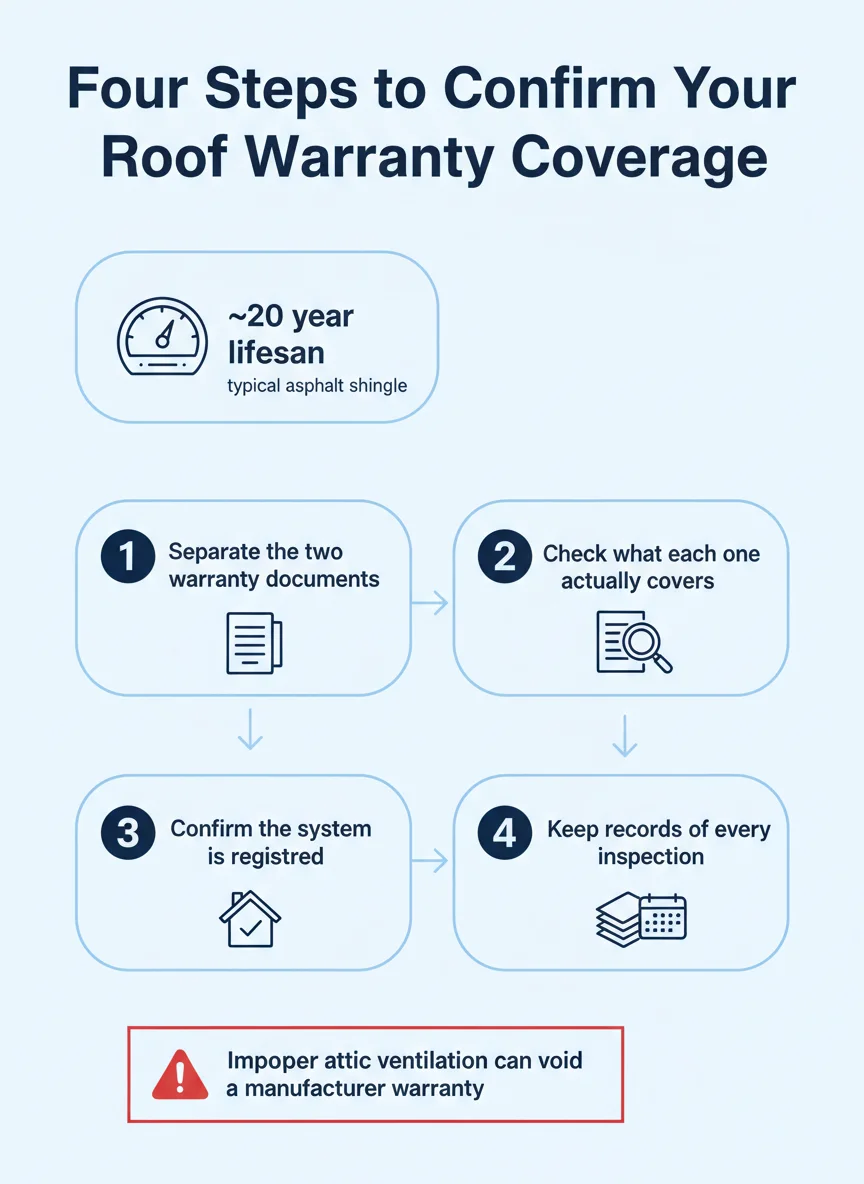 Four Steps to Confirm Your Roof Warranty Coverage