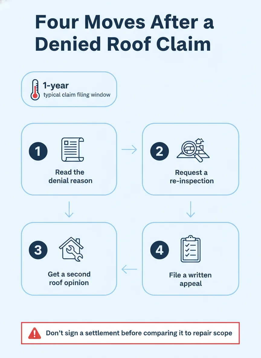 Four Moves After a Denied Roof Claim