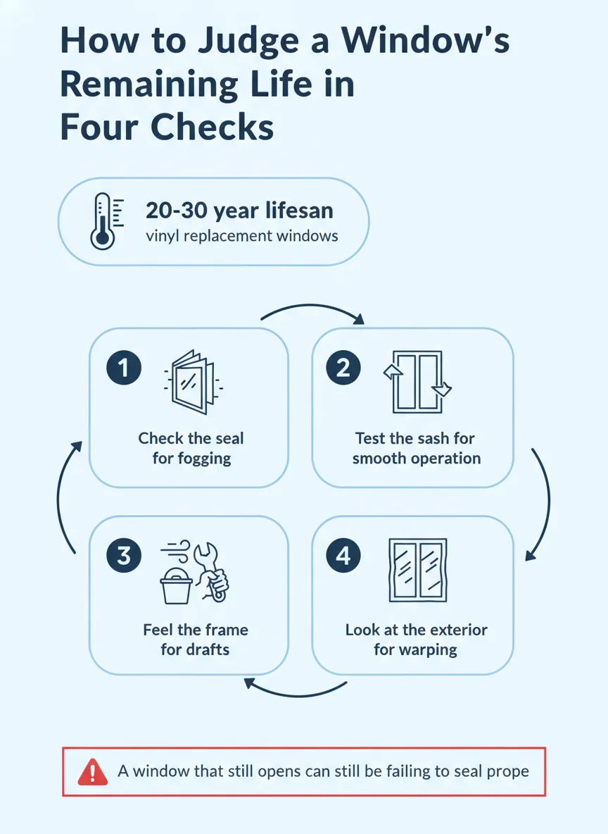 How to Judge a Window's Remaining Life in Four Checks