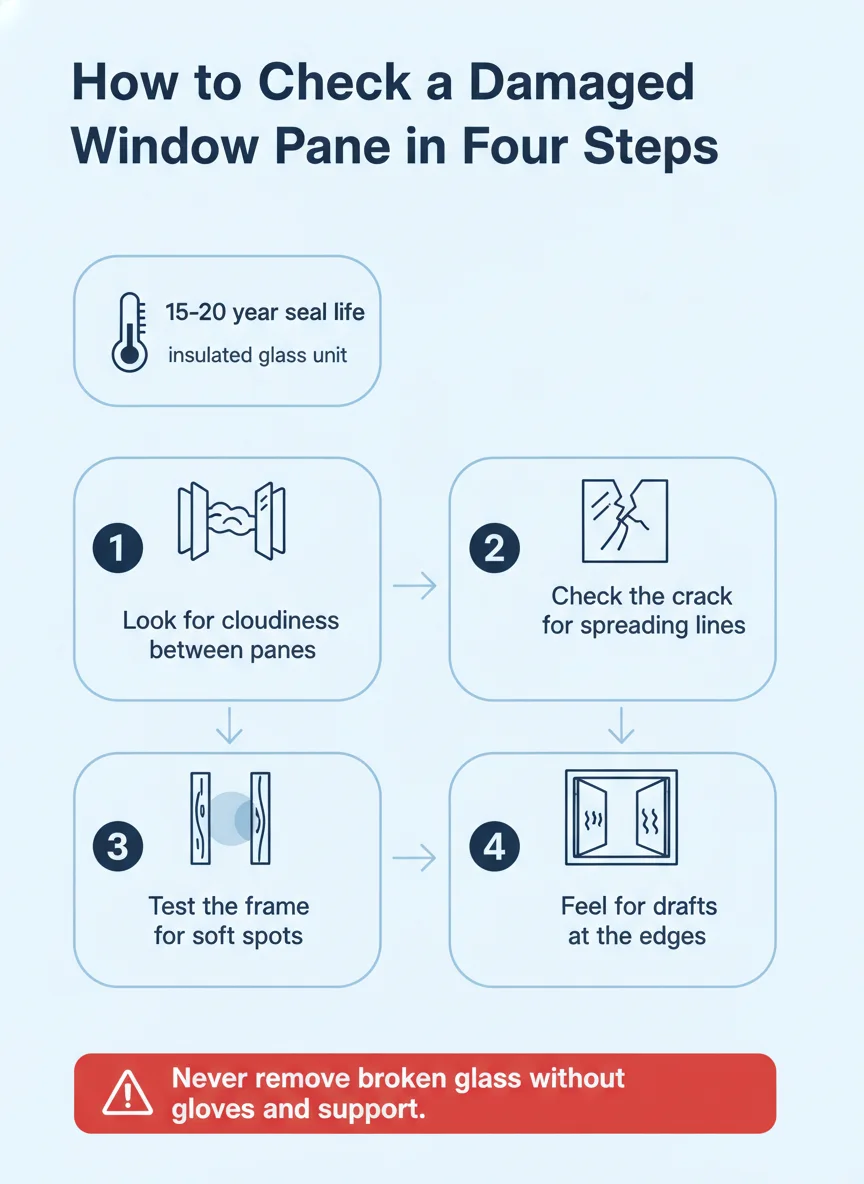How to Check a Damaged Window Pane in Four Steps