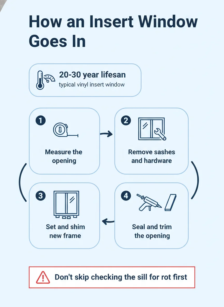 How an Insert Window Goes In