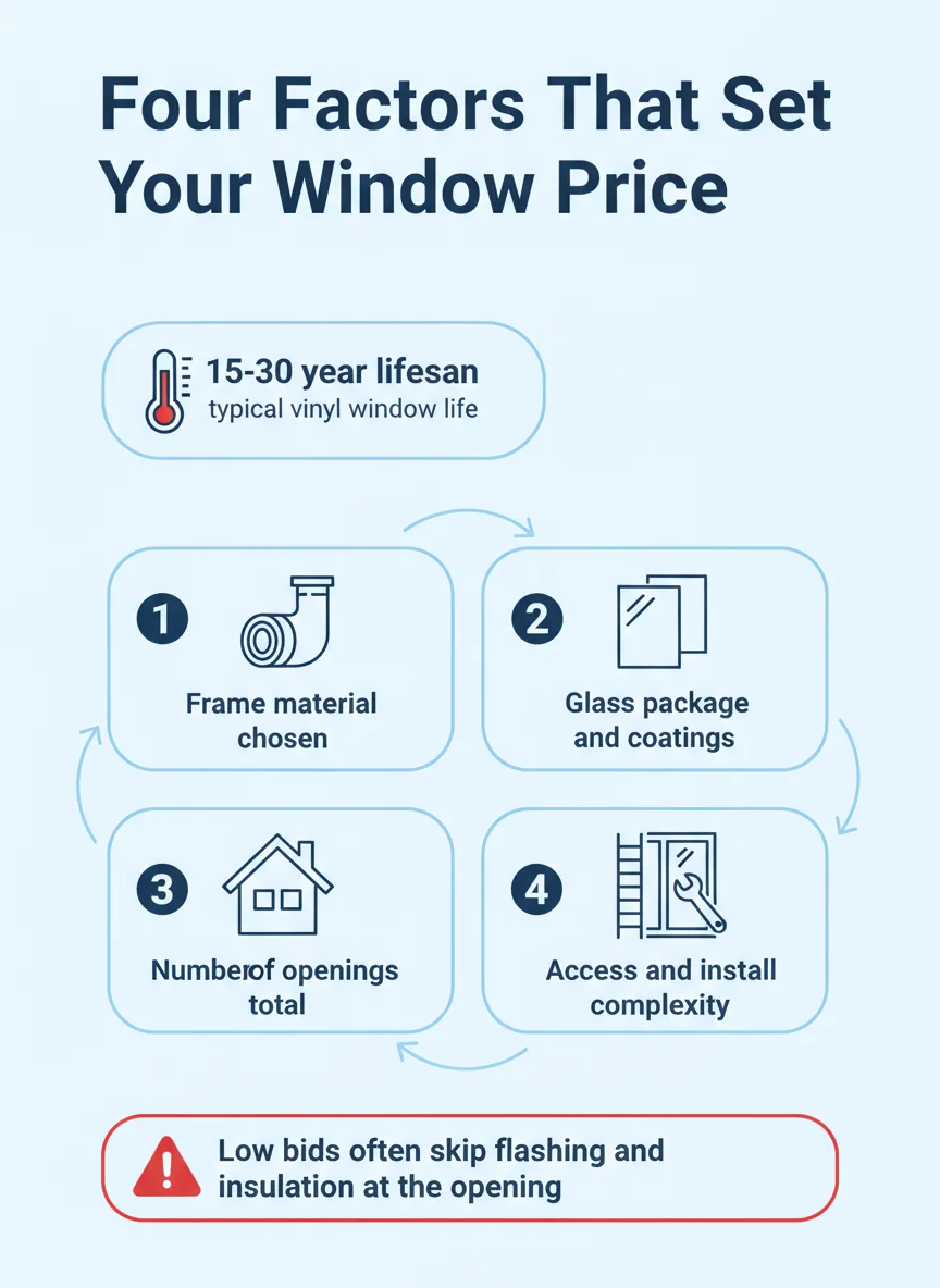 Four Factors That Set Your Window Price
