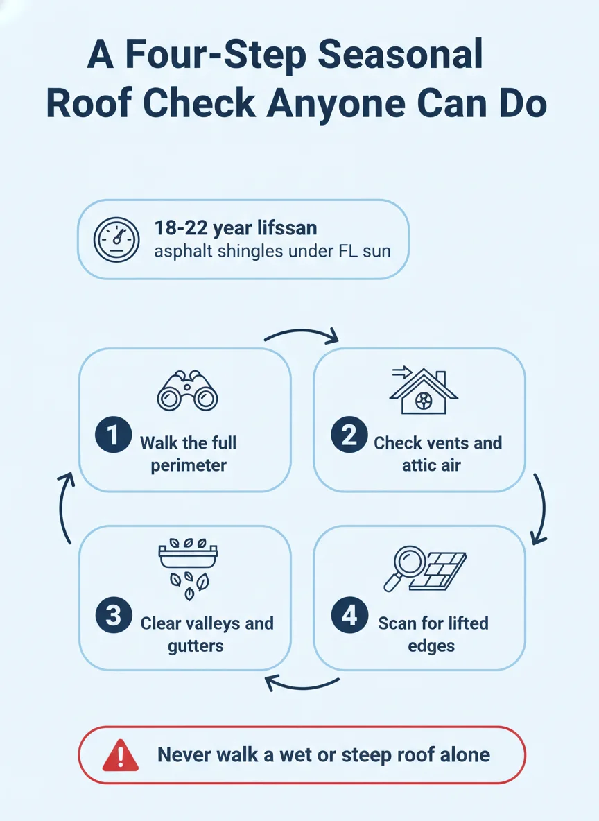 A Four-Step Seasonal Roof Check Anyone Can Do