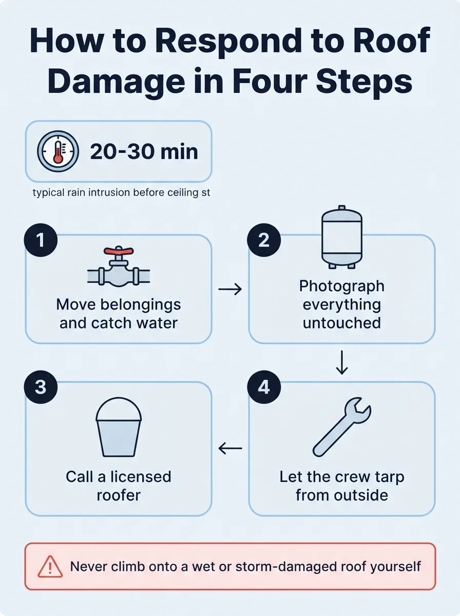 How to Respond to Roof Damage in Four Steps