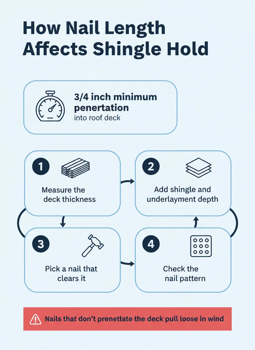 How Nail Length Affects Shingle Hold