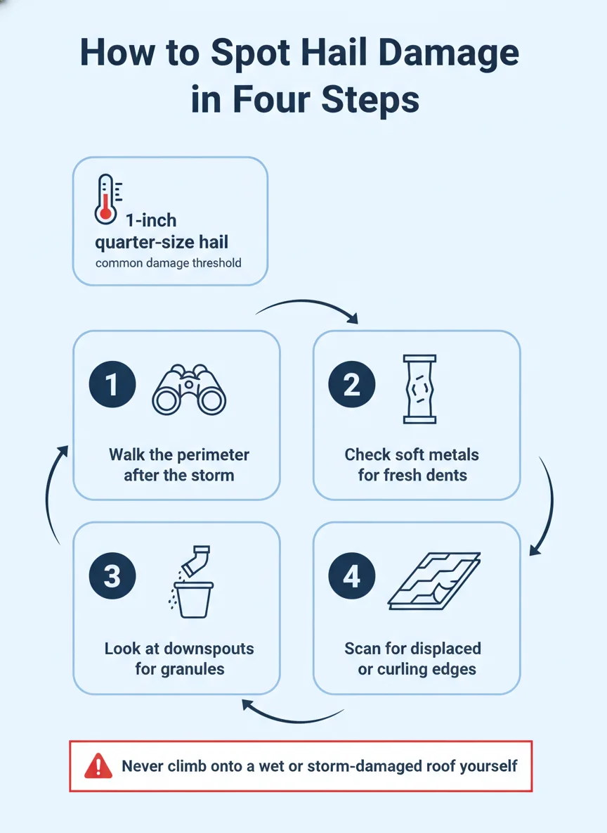 How to Spot Hail Damage in Four Steps