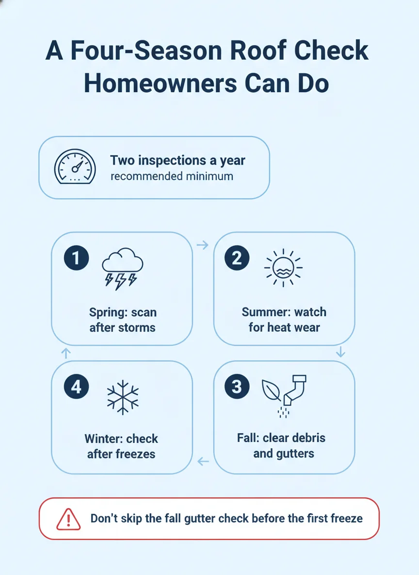 A Four-Season Roof Check Homeowners Can Do