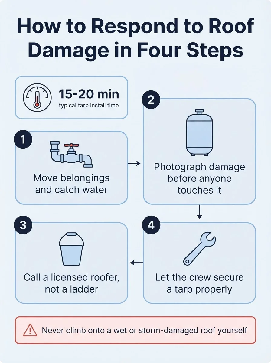 How to Respond to Roof Damage in Four Steps