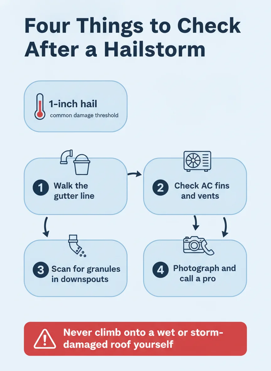 Four Things to Check After a Hailstorm