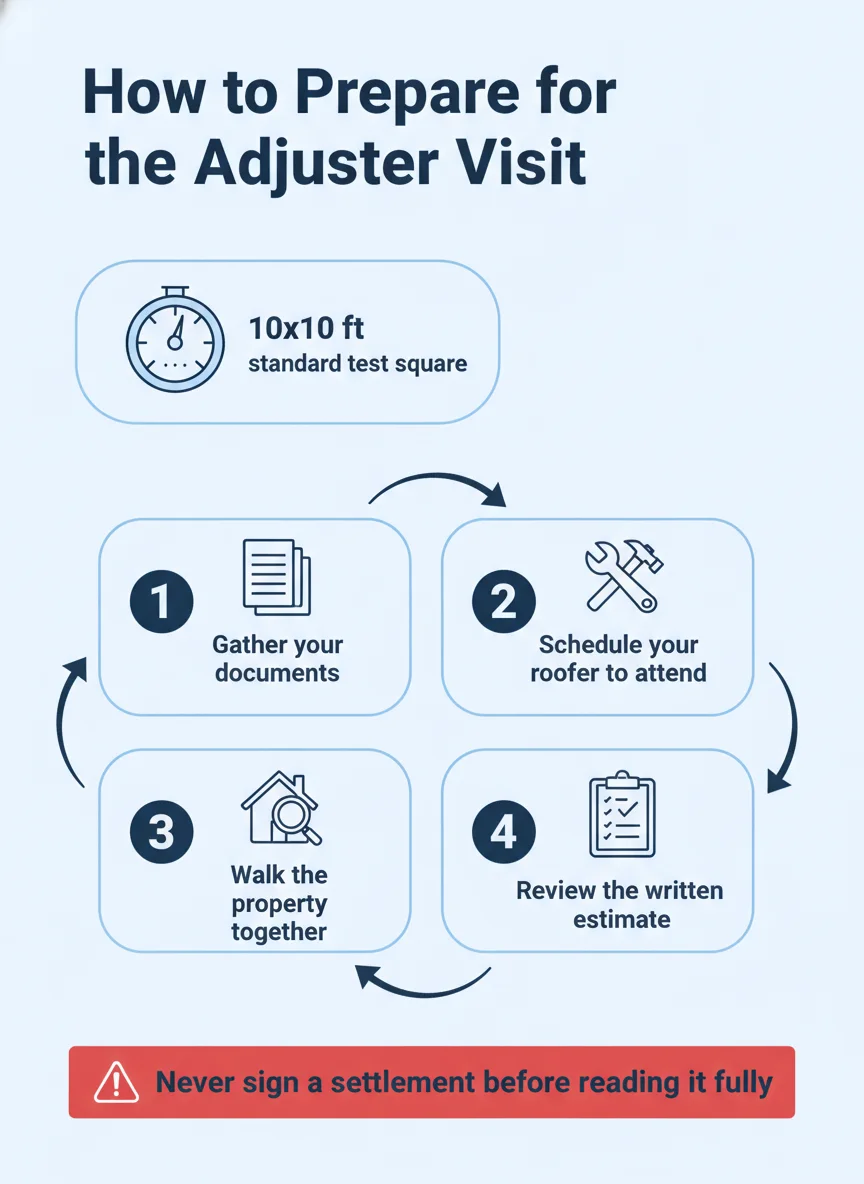 How to Prepare for the Adjuster Visit