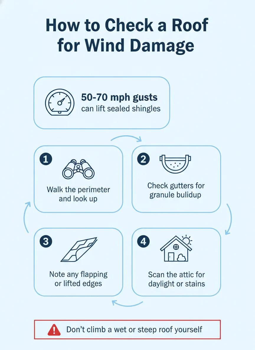 How to Check a Roof for Wind Damage