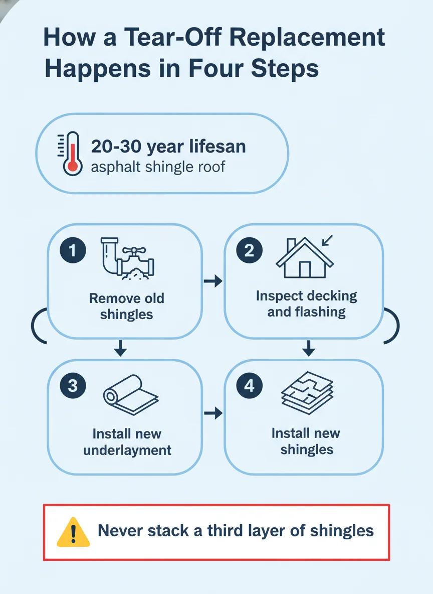 How a Tear-Off Replacement Happens in Four Steps