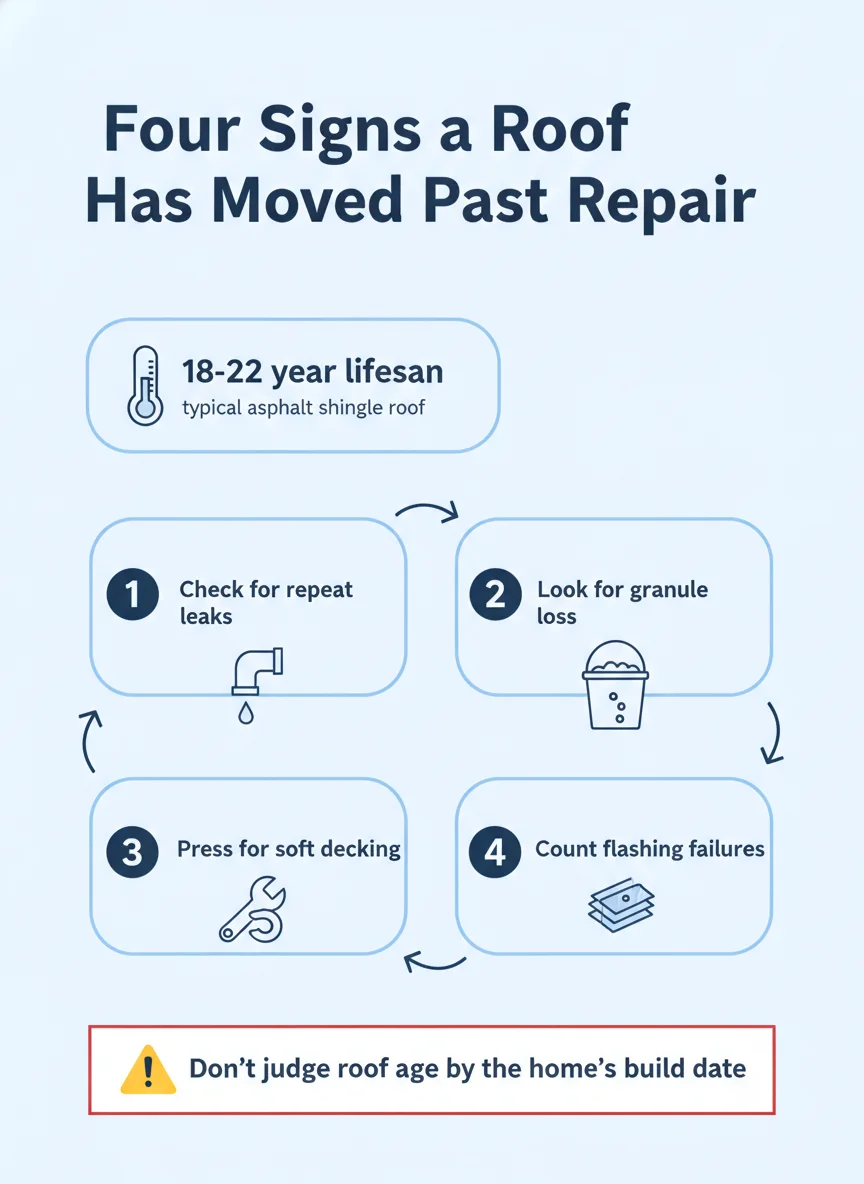 Four Signs a Roof Has Moved Past Repair