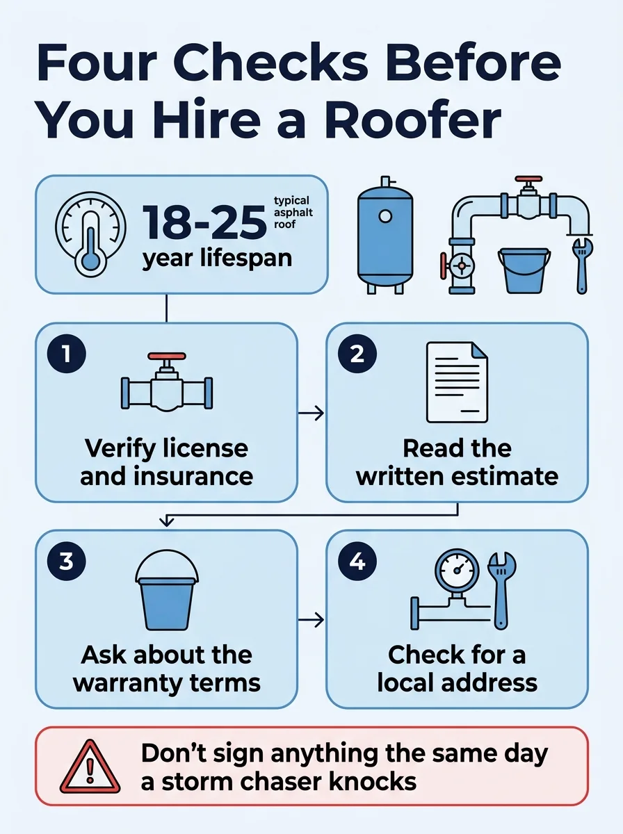 Four Checks Before You Hire a Roofer