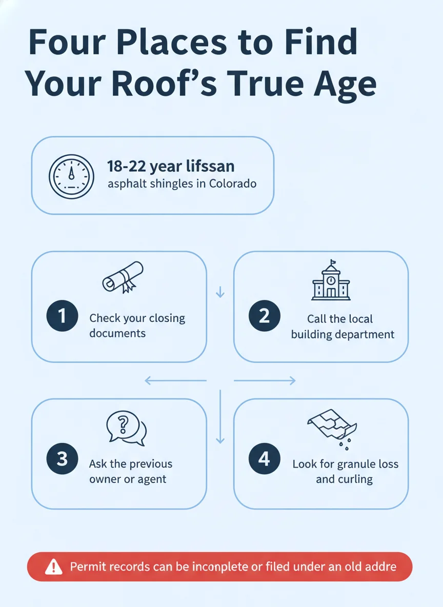 Four Places to Find Your Roof's True Age