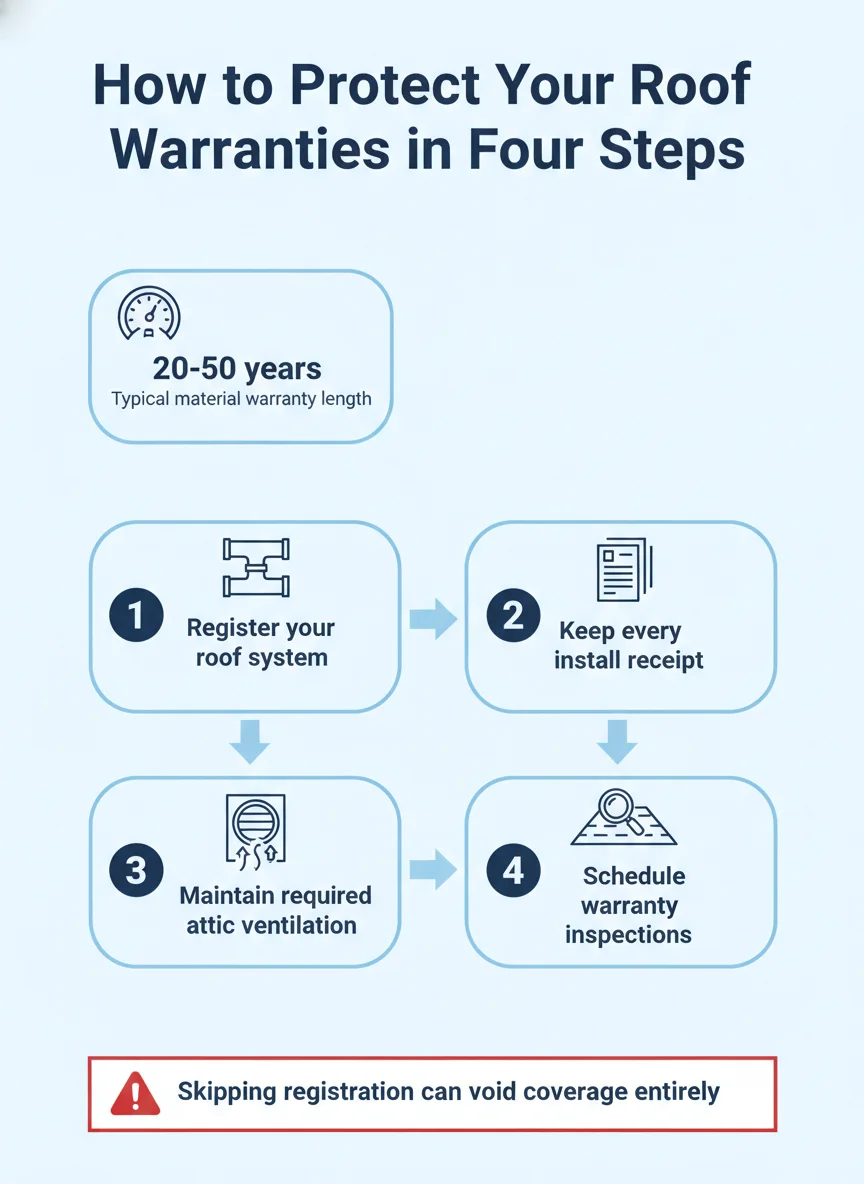 How to Protect Your Roof Warranties in Four Steps