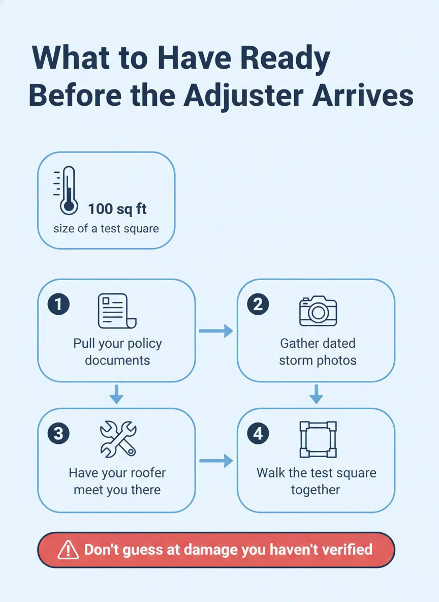 What to Have Ready Before the Adjuster Arrives