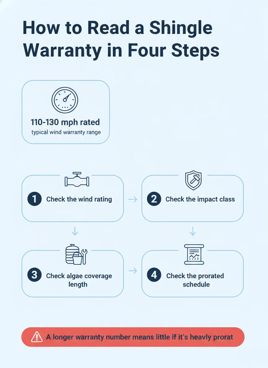 How to Read a Shingle Warranty in Four Steps