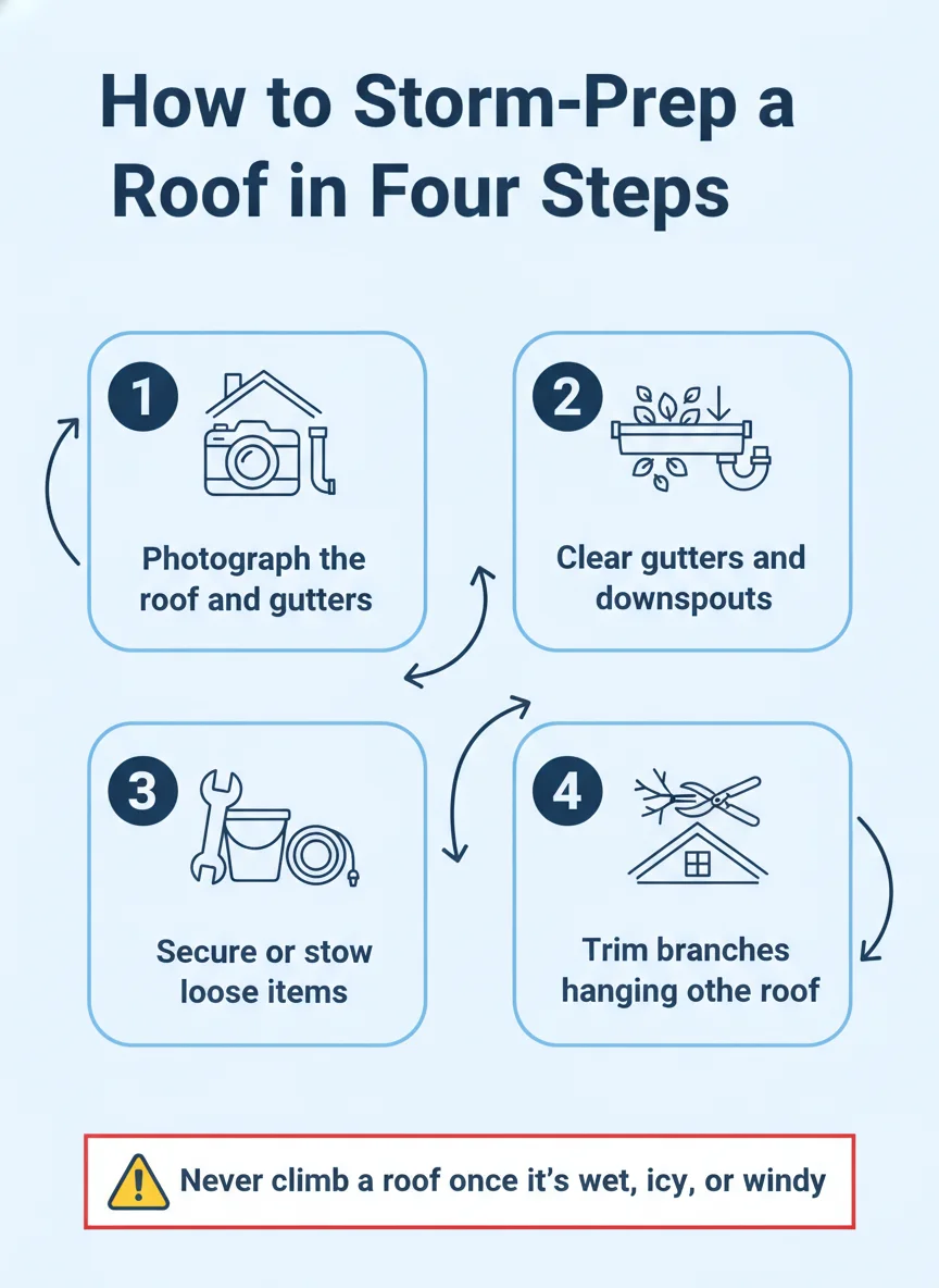How to Storm-Prep a Roof in Four Steps