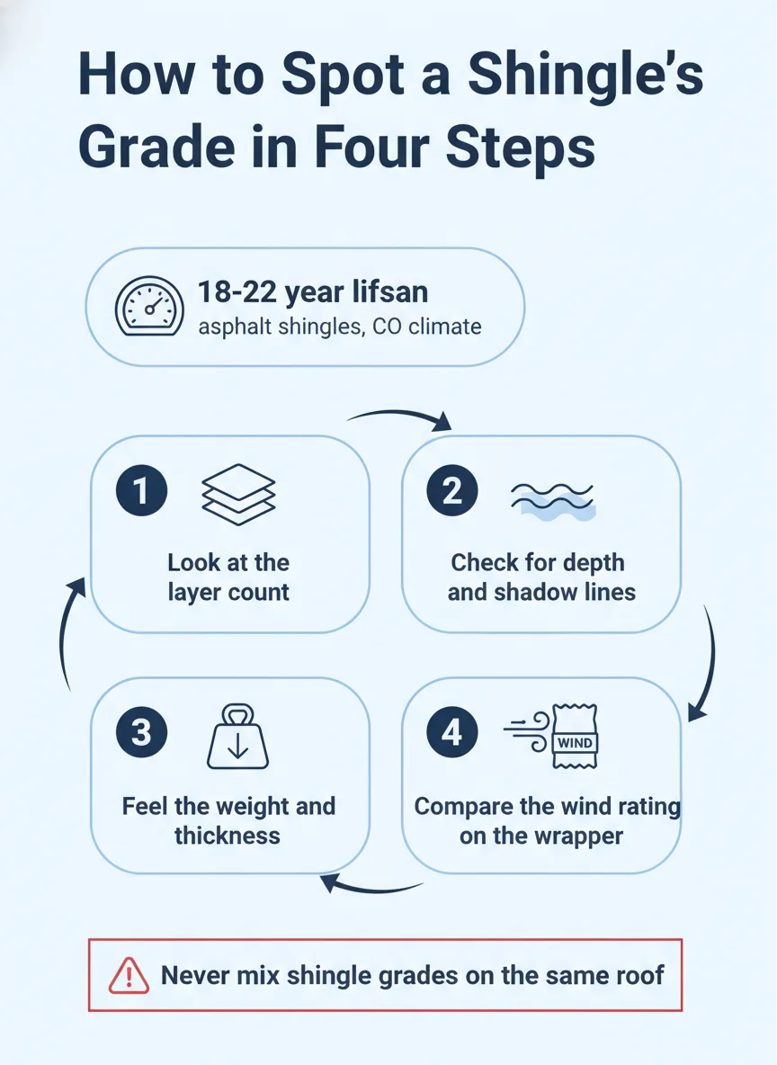 How to Spot a Shingle's Grade in Four Steps