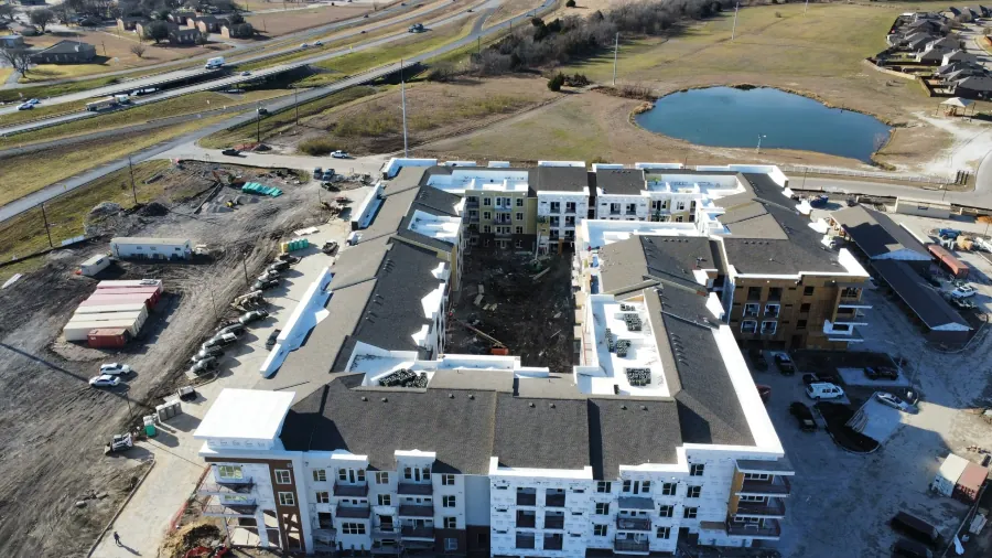Waxahachie Apartments roofing project 1
