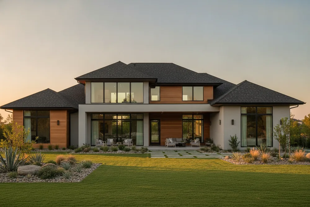 New roof on a brick home