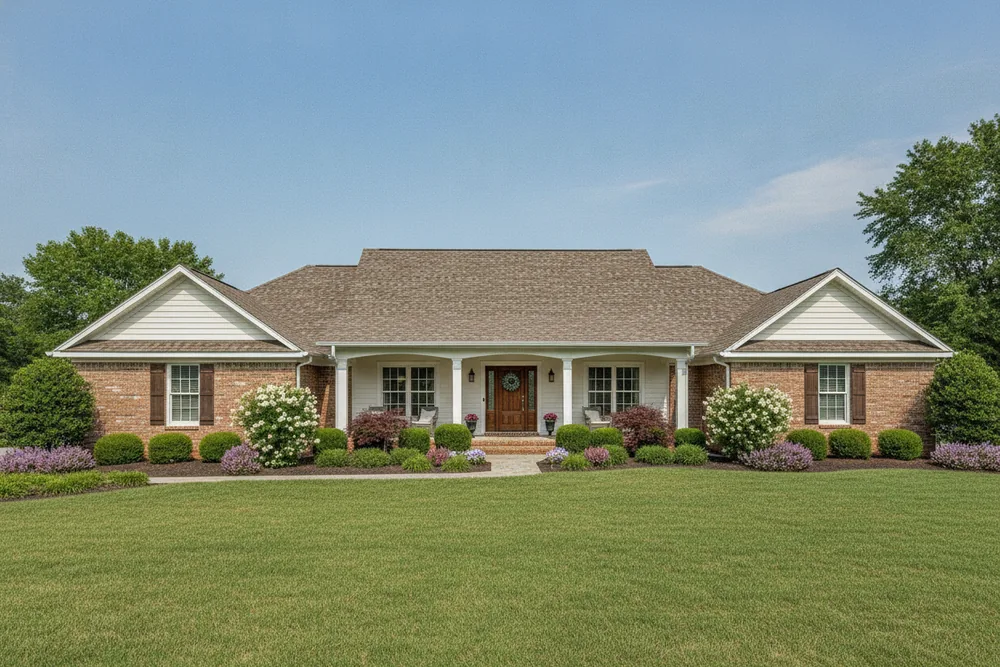 Re-roofed ranch home