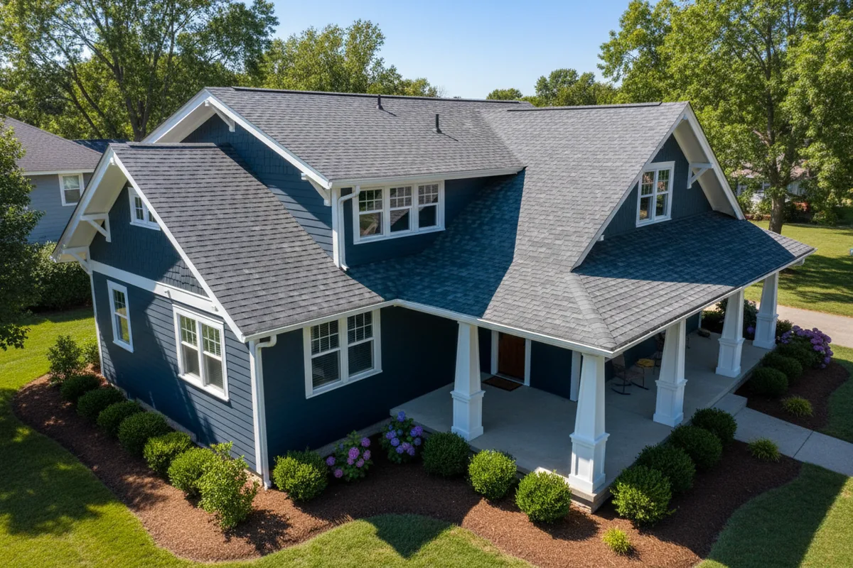 Completed roof 116